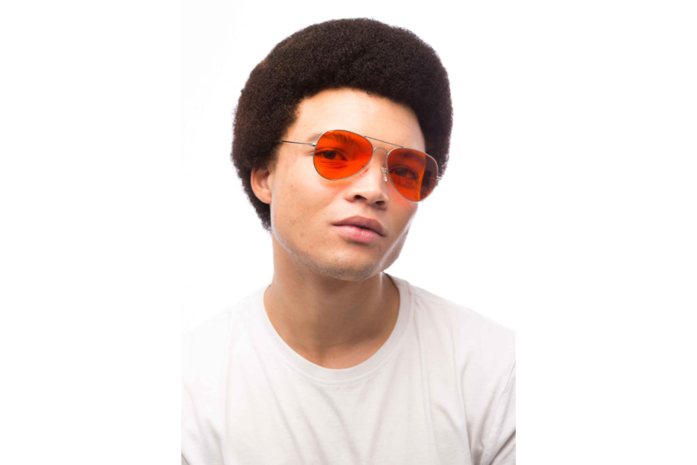 Woman Wearing Maverick Blue Light Blocking Glasses